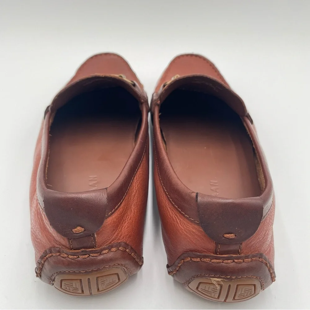 Mens Cole Haan Leather Driving Loafer Brown 8.5 Classic Casual Preppy Bit